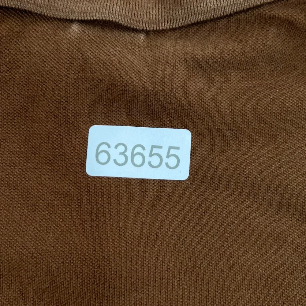 Polo Ralph Lauren Custom Fit Pique Polo Shirt Mens XL Brown Short Sleeve Pony